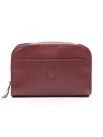 Cartier Cartier Must Line Second Bag Clutch Handbag Leather Women's Bordeaux (view 1)