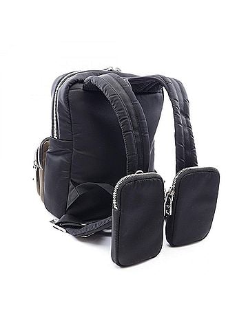 Prada Prada PRADA 018 Backpack Handbag Nylon Men's Black/Khaki 2VZ043 (view 2)