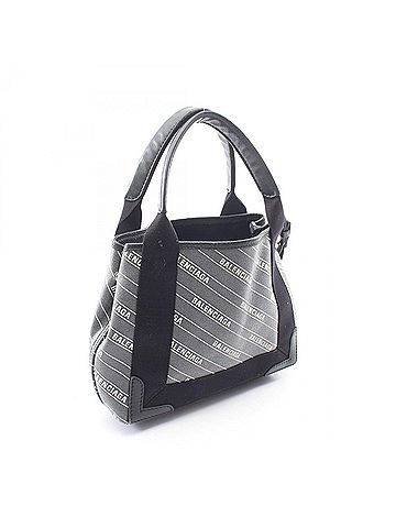 Balenciaga Balenciaga Navy Cabas XS Handbag, Coated Canvas Leather, Women's, Black, 390346 (view 2)