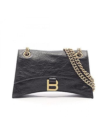 Balenciaga Balenciaga Crush Small Shoulder Bag Handbag Leather Women's Black 781920 (view 1)
