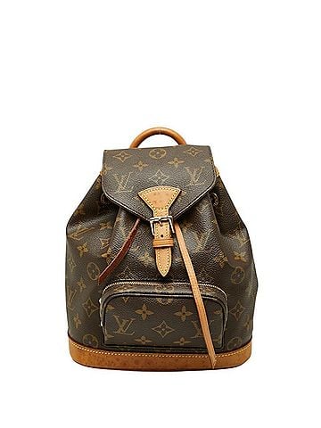 Louis Vuitton Louis Vuitton Monogram Mini Montsouris Backpack M51137 Brown Leather Women's LOUIS VUITTON (view 1)
