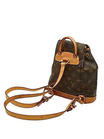 Louis Vuitton Louis Vuitton Monogram Mini Montsouris Backpack M51137 Brown Leather Women's LOUIS VUITTON (view 2)