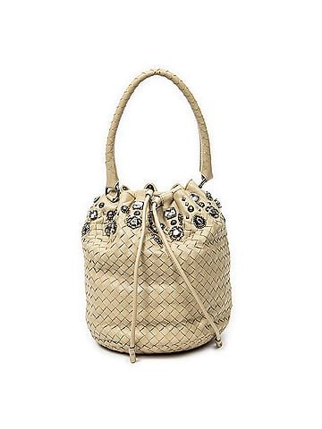 Bottega Veneta Rhinestone Drawstring Bucket (view 1)