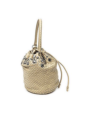 Bottega Veneta Rhinestone Drawstring Bucket (view 2)