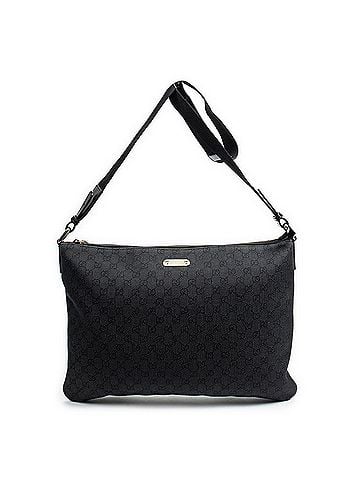 Gucci Large Denim Flat Messenger (view 1)
