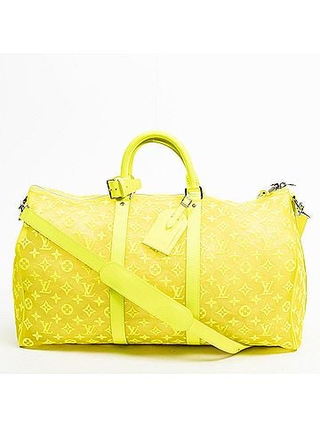 Louis Vuitton Ltd. Ed. Virgil Abloh Mesh Triangle Summer 2019 Keepall Bandouliere 50 (view 1)