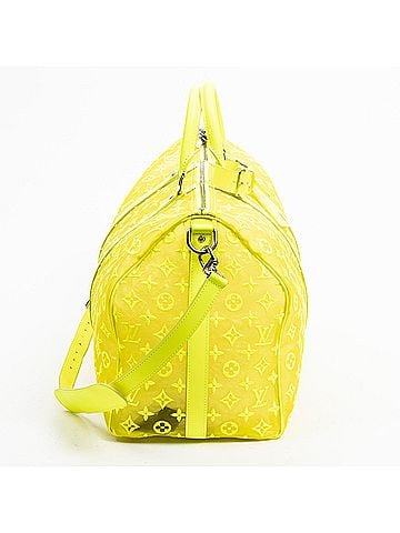 Louis Vuitton Ltd. Ed. Virgil Abloh Mesh Triangle Summer 2019 Keepall Bandouliere 50 (view 2)