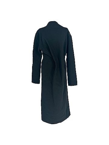Max Mara Max Mara Sportmax Longsleeve Drape Midi Dress in Black Polyester (view 1)