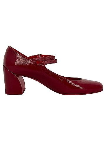 Christian Louboutin Christian Louboutin Miss Jane 55 Mary Jane Pumps in Red Patent Leather (view 1)