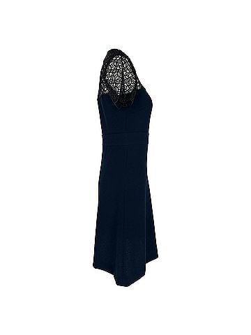 Sandro Sandro Iberia ace Accent Mini Dress in Navy Blue Polyester (view 2)