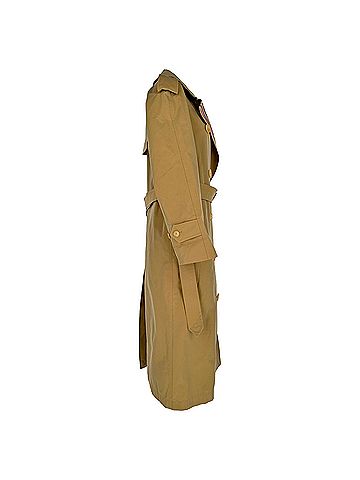 Burberry Burberry Bradfield Double-Breasted Trench Coat in Beige Cotton (view 2)