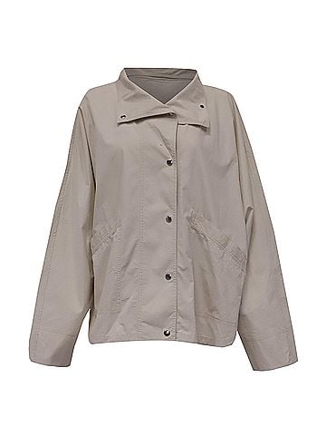 Totême Totême Summer Parachute Jacket in Ivory Cotton (view 1)