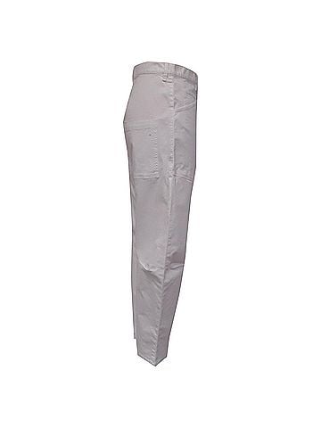 Nili Lotan Nili Lotan Shon Barrel Jeans in White Cotton (view 2)