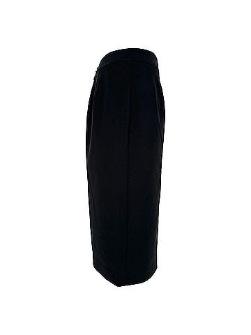 Giorgio Armani Emporio Armani Pencil Midi Skirt in Black Viscose (view 2)
