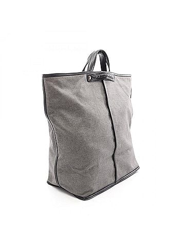 Bottega Veneta Bottega Veneta Intrecciato Handbag, Canvas and Leather, Men's Women's, Black/Gray, 145167 (view 2)