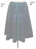 MSK Paisley Blue Msk Formal Skirt Size XL - photo 3