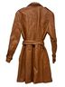 Terry Lewis 100% Leather Brown Tan Coat Size S - photo 3