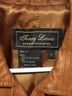 Terry Lewis 100% Leather Brown Tan Coat Size S - photo 4