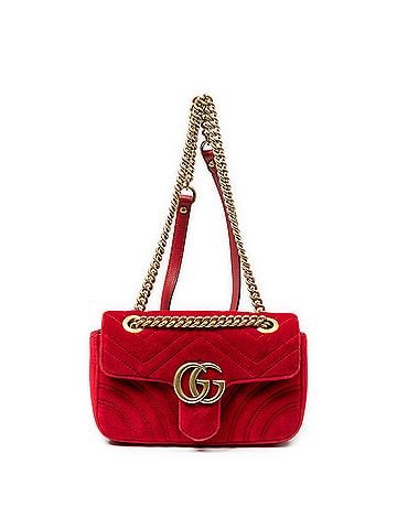 Gucci Mini GG Marmont Chain Crossbody (view 1)