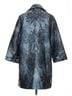 Chico's Tropical Damask Jacquard Floral Blue Chico's Raincoat Size M - photo 2