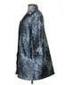 Chico's Tropical Damask Jacquard Floral Blue Chico's Raincoat Size M - photo 4