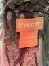 Chico's Tropical Damask Jacquard Floral Blue Chico's Raincoat Size M - photo 5