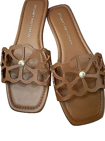 Stuart Weitzman Jasmine Cutout Slide Sandals (view 1)