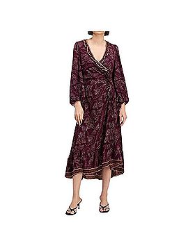 Max Studio Purple Cinched Waist Dress Cocktail Dress (view 1)