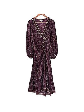 Max Studio Purple Cinched Waist Dress Cocktail Dress (view 2)