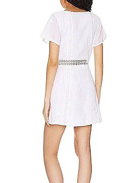 House of Harlow 1960 Square-Neck Button Mini Dress Casual Dress (view 2)