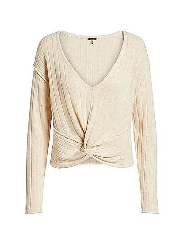 Free People Got Me Twisted Long Sleeve Blouse (view 1)