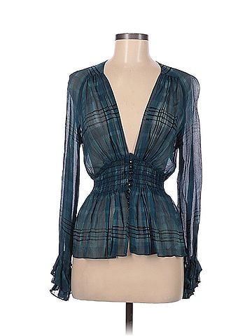 Nanette Lepore Nanette Lepore Long Sleeve Silk Top (view 1)