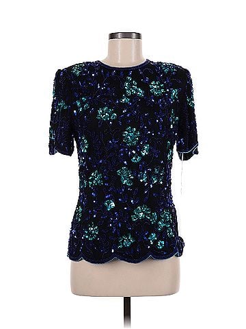 Scala Scala Short Sleeve Silk Top (view 1)