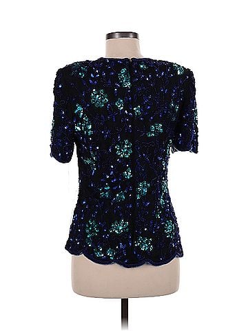 Scala Scala Short Sleeve Silk Top (view 2)