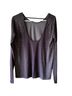 Under Armour Solid Black Long Sleeve Top Size L - photo 2