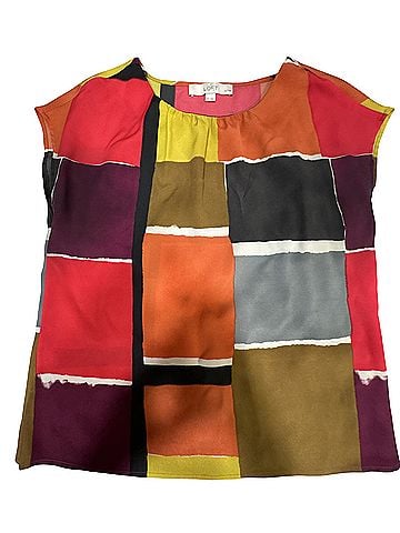 Ann Taylor LOFT Short Sleeve Blouse (view 1)
