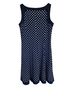 Chaps Polka Dots Blue White Casual Dress Size M - photo 2