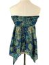 Self Esteem 100% Polyester Floral Paisley Multi Color Blue Green Sleeveless Blouse Size XL - photo 2
