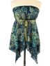 Self Esteem 100% Polyester Floral Paisley Multi Color Blue Green Sleeveless Blouse Size XL - photo 1