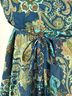 Self Esteem 100% Polyester Floral Paisley Multi Color Blue Green Sleeveless Blouse Size XL - photo 9