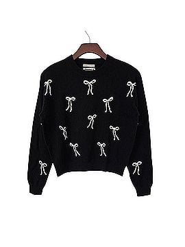 J.Crew Perfect Cashmere Crewneck Bow Print Cashmere Pullover Sweater (view 1)
