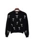 J.Crew Perfect Cashmere Crewneck Bow Print Cashmere Pullover Sweater - photo 1