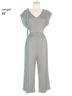 Bishop + Young Metallic Gray Bishop + Young Jumpsuit Size M - photo 3