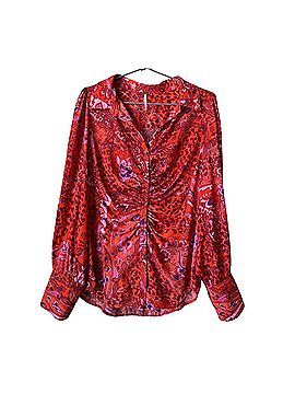 Free People Bianca Printed Long Sleeve Blouse (view 1)