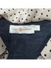 Tory Burch 100% Merino 93% Silk 7% Spandex Polka Dots Gray Ivory Long Sleeve Blouse Size L - photo 2