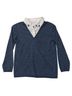 Tory Burch 100% Merino 93% Silk 7% Spandex Polka Dots Gray Ivory Long Sleeve Blouse Size L - photo 1