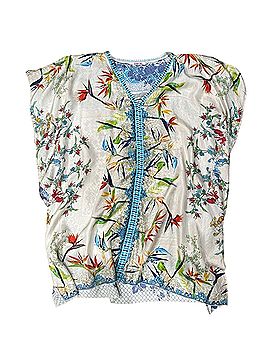 Johnny Was Salina Silk Poncho Blouse (view 1)