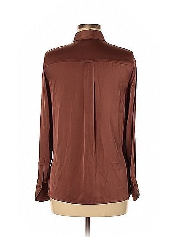Vince. Vince. Long Sleeve Silk Top (view 2)