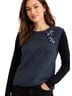 Tory Burch 100% Merino 100% Nylon Black Gray Pullover Sweater Size M - photo 5