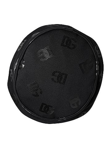 Dolce & Gabbana Black DG Monogram Polyester Jacquard Bucket Women's Hat (view 2)